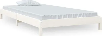 Obrázek produktu pro Stohovatelná postel bílá 100 x 200 cm masivní borovice