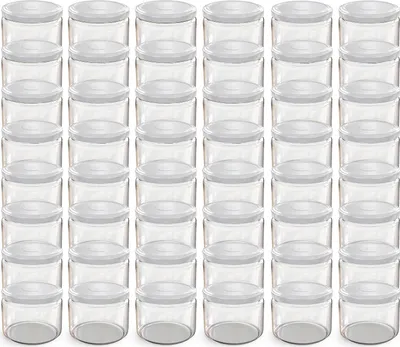 Image de 48 bocaux TO82 de 282 ml avec couvercle blanc