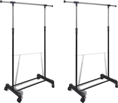 Produktbild von Verstellbare Kleiderständer 2 Stk. 1 Kleiderstange