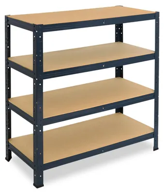Image de shelfplaza HOME 100x80x30 cm Étagère charges lourde en anthracite avec 4 étagères et une capacité de charge de 175 kg par étagère