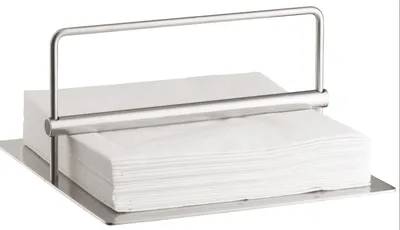 Immagine prodotto di Stelton Serviettenhalter, 19 x 19cm, Designer Serviettenbehälter, Edelstahl, 486
