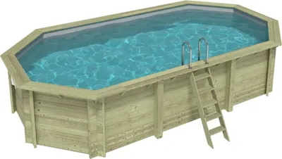 Produktbild von Pool NEMO 7.3 x 3.97 - H.1.45 m, grau, mit Stahlprofilen zum Einbetonieren