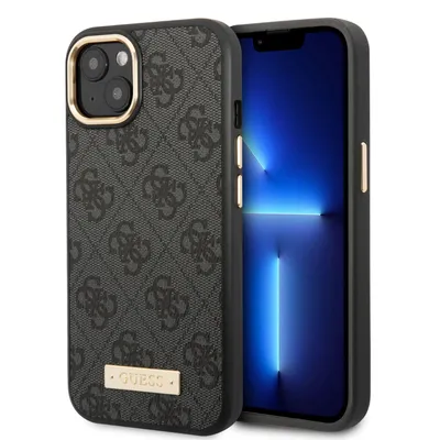 Produktbild von Guess Guhmp14Xu4Gprk Iphone 14 Pro Max 6,7 Czarny/Schwarz Hartes Etui 4G Logo Platte Magsafe