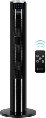 Produktbild von Standventilator Leise Rotierend Mit Fernbedienung Schwarz 87 cm
