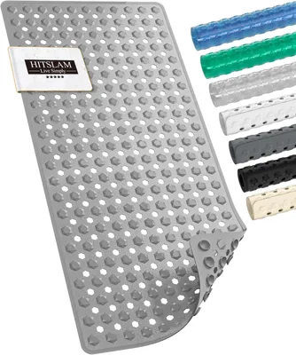 Imagen del producto de Alfombrilla antideslizante para baño, 89 x 40 cm, antideslizante, resistente al moho, para baño