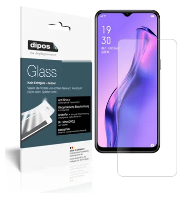Produktbild von 2x Schutzfolie für Oppo A31 matt - Anti-Shock 9H Folie dipos Glass Kunststoffglas