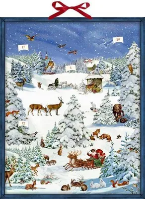Produktbild von Winterwunderland, Zettel-Adventskalender mit Pop-up