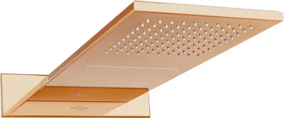 Zdjęcie produktu dla Mexen Waterfall deszczownica slim 50 x 22 cm, różowe złoto - 79190-60