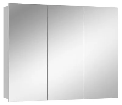 Productafbeelding van Famanu – Badkamerspiegelkast in wit, 100 x 79,8 cm, met opbergruimte voor badkameraccessoires