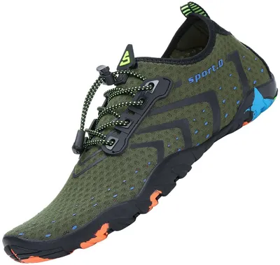 Produktbild von SAGUARO Kinder Badeschuhe Damen Wasserschuhe Junge Schwimmschuhe Sommer Barfußschuhe Aquaschuhe rutschfeste Strandschuhe Frauen, 35 EU, Stil 1 Grün