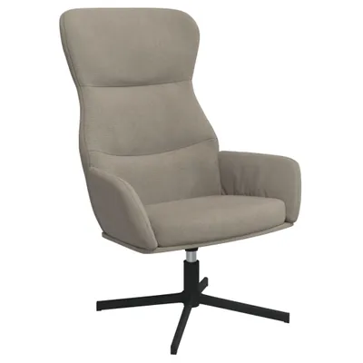 Produktbild von vidaXL Relaxsessel Hellgrau Samt