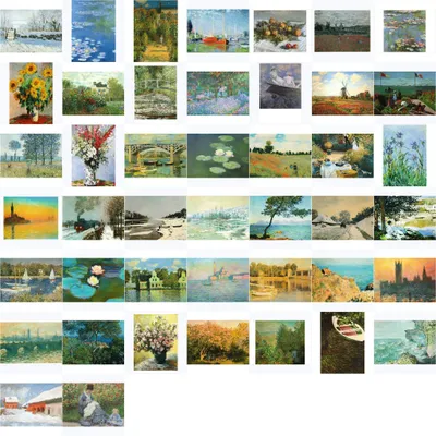 Produktbild von Kunstkarten-Komplett-Set Claude Monet