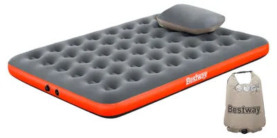 Produktbild von Bestway® Doppelluftbett Roll & Relax mit Kissenpumpe 203 x 152 x 22 cm