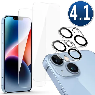 Produktbild von 2X Schutzglas (Display + Kamera) für iPhone 13 Panzerfolie Display Schutz Glas Kameraschutz 9H Kameraglas