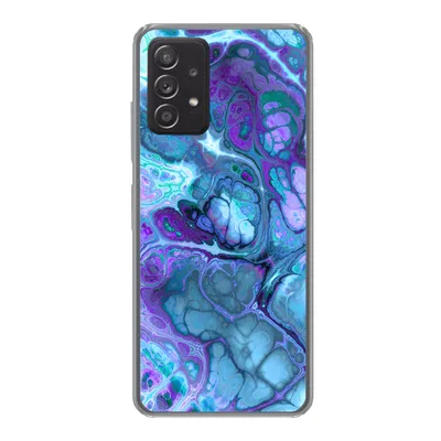 Produktbild von MuchoWow® Handyhülle Schutzhülle Hülle für Samsung galaxy a73 Kunst - Golf - Blau - Psychedelisch Silikon Softcase Handy Hülle - Handyhülle
