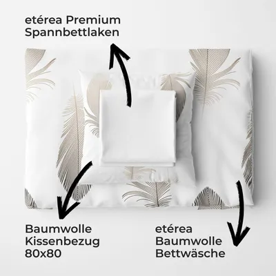 Produktbild von etérea Spannbettlaken Baumwolle Weiß