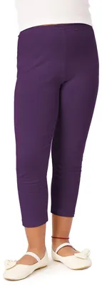 Image de Leggings 3/4 pour fille Merry Style en viscose MS10-131 (prune, 152 cm)