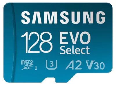 Produktbild von Samsung EVO Select (2021) microSD-Karte + SD-Adapter, 128 GB