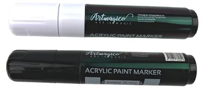 Obrázek produktu pro Artmagico akrylový popisovač JUMBO (15 mm) - černý a bílý