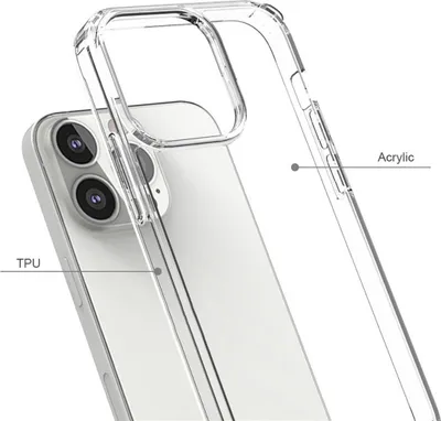 Immagine prodotto di Custodia per Apple iPhone 13 Custodia per telefono cellulare Custodia in silicone ibrida Copertura paraurti trasparente