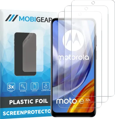 Produktbild von Mobigear  Motorola Moto E32s Displayschutz Schutzfolie - Hüllenfreundlich (3er Pack)