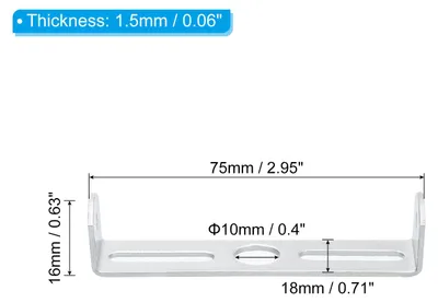 Produktbild von 75mm Lampenhalterung Decke Kit 2 Set Deckenhalterung Lampe Stahl Querleiste fš¹r Haus Bš¹ro H?ngeleuchte Wand mit Schraube Unterlegscheibe Mutter