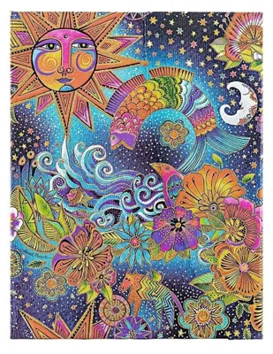 Produktbild von Celestial Magic (Whimsical Creations) Midi Lined Hardback Journal (Wrap Closure)