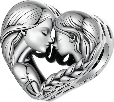 Immagine prodotto di Charms per ciondoli Pandora Charm Cuore Sorelle Argento 925 Trusky Charms