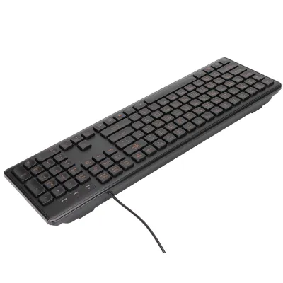 Zdjęcie produktu dla Klawiatura chińska, klawiatura przewodowa USB, klawiatura komputerowa przewodowa, klawiatura do gier, klawiatura biurowa przewodowa, klawiatura dwujęzyczna chińsko-angielska