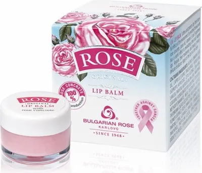 Produktbild von Bulgarische Rose Lippenbalsam Rose Original, 5 g