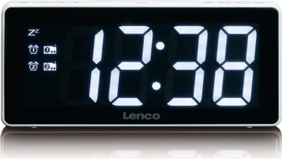 Immagine prodotto di Lenco CR-30WH - Radiosveglia con display da 3 pollici