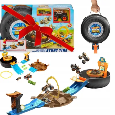 Produktbild von Mattel Hot Wheels Monster Trucks Stunt-Arena Reifen