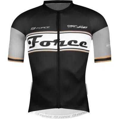 Produktbild von Jersey FORCE RETRO Kurzjacke schwarz - gold * Größe: L