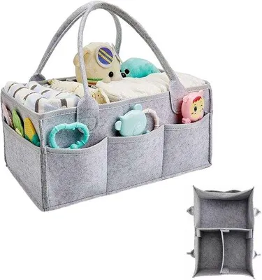 Produktbild von Famanu Babyluiercaddy praktische Organizer - Grau