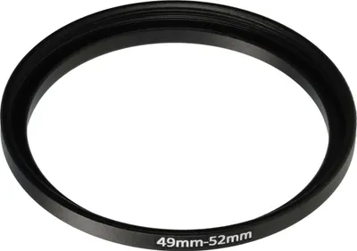 Produktbild von vhbw Step-Up-Ring Adapter 49mm - 52mm für Kamera Objektiv - Filteradapter, Metall Schwarz