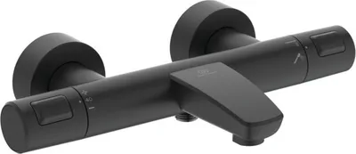 Produktbild von Ideal Standard Badethermostat Ceratherm T25 Aufputz, Ausladung 161mm A7544XG Schwarz (Silk Black)