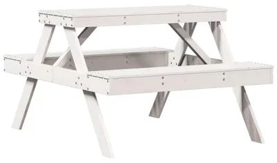 Produktbild von vidaXL Picknicktisch 105x134x75 cm Massivholz Kiefer