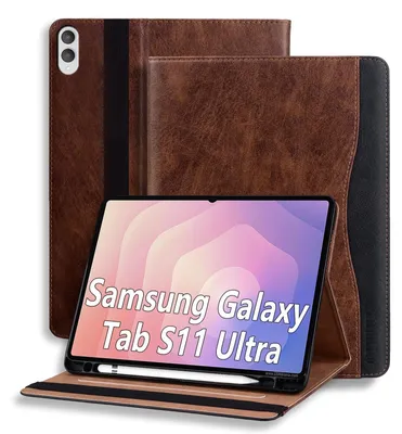 Image de Solidchoice - Étui de protection pour tablette de 14,6 pouces, avec support réglable et emplacements pour cartes