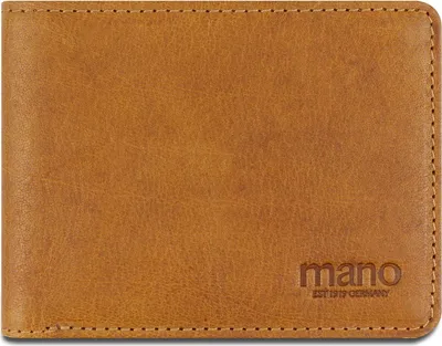Produktbild von mano Leder Geldbörse Don Pietro Wallet Cognac braun