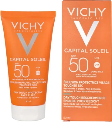 Produktbild von Vichy 3337871323622, Sunscreen cream, Gesicht, 50 ml, Röhre, Mischhaut, ölige Haut, Erwachsene