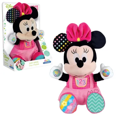 Zdjęcie produktu dla Pluszowy interaktywny Disney Baby Minnie uczy i przytula języka polskiego Clementoni 50130