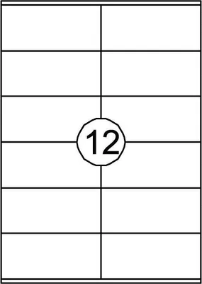 Immagine prodotto di Quantore - Etichetta 105x48 mm 1200 pezzi