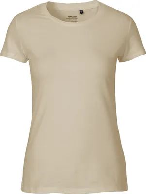 Produktbild von Neutral O81001 | damen Fitted T-Shirt / 100% Fairtrade-Baumwolle - Farbe: Sand - Größe: L