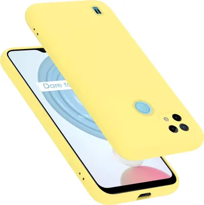 Produktbild von Cadorabo Schutzhülle für Realme C21 Hülle in Gelb Handyhülle Case Cover TPU Etui