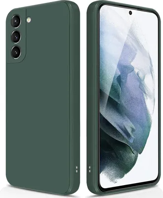 Obrázek produktu pro Tenké silikonové pouzdro pro Samsung Galaxy S21 5G měkký tekutý silikon, matné, odolné proti poškrábání pouzdro Noční zelená