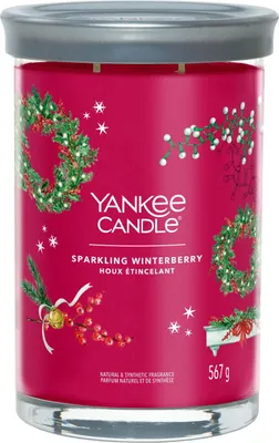 Produktbild von Sparkling Winterberry - Yankee Candle Signature - Zweidocht-Tumblerkerze