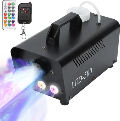 Immagine prodotto di Macchina della nebbia Clanmacy con illuminazione a LED e telecomando senza fili Illuminazione di scena RGB 500W