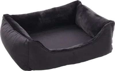 Image de Flamingo Panier pour chien Esmo rectangulaire noir, dimensions : 70 x 67 x 22 cm