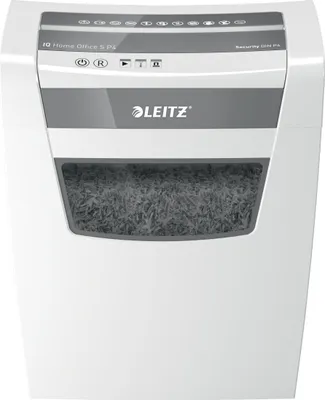 Productafbeelding van LEITZ 80360000 LEITZ IQ Home Office S documentvernietiger met deeltjesversnippering P-4, 4 x 28 mm, geschikt voor maximaal 8 vellen, wit