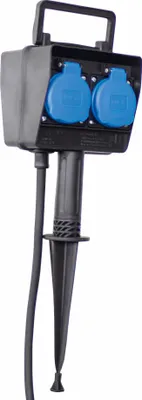 Produktbild von as-Schwabe 4-fach Erdspieß-Verteilersteckdose Schuko 2m Kabel 230V 16A IP44